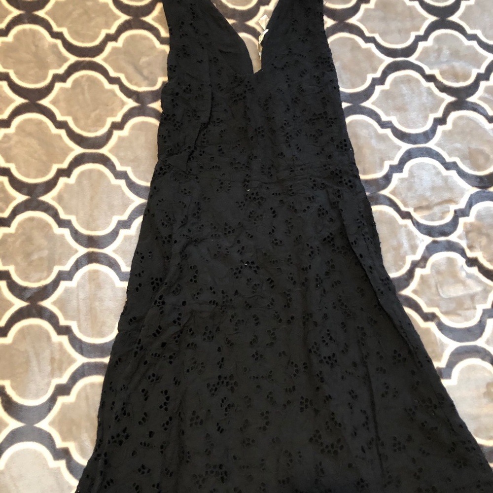 Black Floral Pattern Dress